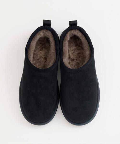 RODE SKO（ロデスコ）の「TEMPERATE　SHLOKムートン風スリッポンレインシューズ（レインシューズ・レディース・ブラック/グレー・39/38/37）」の7枚目の写真