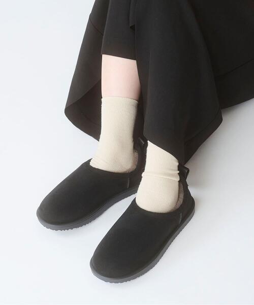 RODE SKO（ロデスコ）の「TEMPERATE　SHLOKムートン風スリッポンレインシューズ（レインシューズ・レディース・ブラック/グレー・39/38/37）」の9枚目の写真