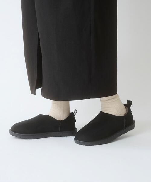 RODE SKO（ロデスコ）の「TEMPERATE　SHLOKムートン風スリッポンレインシューズ（レインシューズ・レディース・ブラック/グレー・39/38/37）」の10枚目の写真