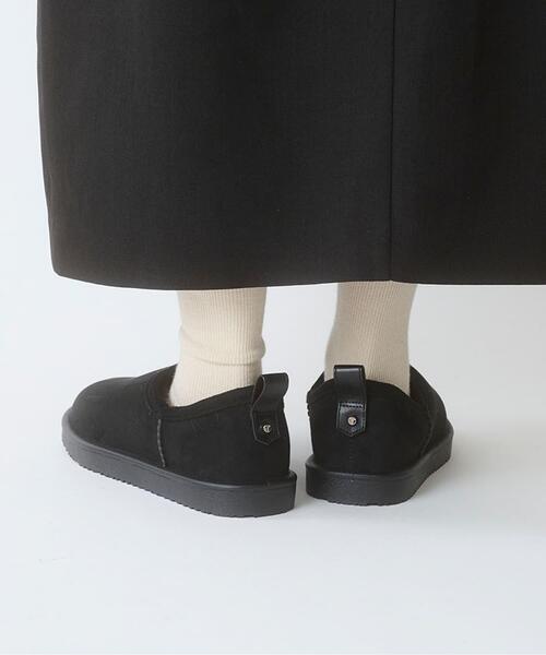 RODE SKO（ロデスコ）の「TEMPERATE　SHLOKムートン風スリッポンレインシューズ（レインシューズ・レディース・ブラック/グレー・39/38/37）」の11枚目の写真