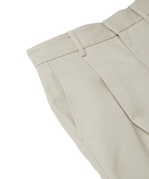 Trefle blanc（トレフルブラン）の「【original】Twill semi wide pants（スラックス・レディース・ベージュ・FREE）」の3枚目の写真