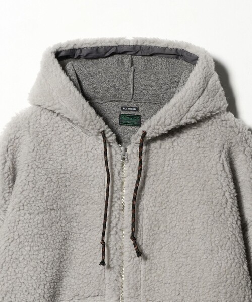 FILL THE BILL（フィルザビル）の「＜FILL THE BILL＞ボア フーディー（パーカー・レディース・ブラック/ライトグレー・1）」の4枚目の写真