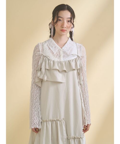 tulip frillキャミワンピース（ワンピース）｜merry jenny（メリー