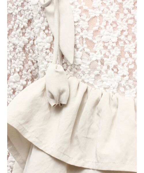 merry jenny（メリージェニー）の「tulip frillキャミワンピース（ワンピース・レディース・ベージュ/ブラック・FREE）」の18枚目の写真