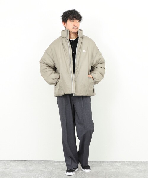 DANTON STAND COLLAR JACKET グレージュ M DANTON / ダントン STAND COLLAR JACKET（その他ブルゾン／アウター
