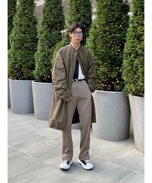 MUSINSA STANDARD(ムシンサスタンダード)の「セミワイドスリット隠しバンディングスラックス【ダスティベージュ】(スラックス・メンズ・その他・40/38/42/26/27/28/29/36/34/32/30/31/33)」の10枚目の写真