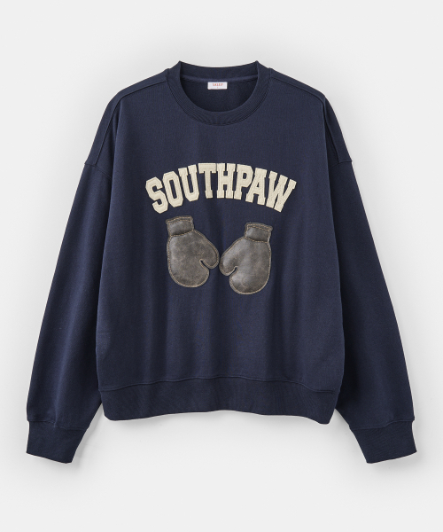 TAKEASY(テイクイージー)の「サウスポー クロップ スウェット (ダークネイビー)(スウェット・メンズ・その他・SMALL/MEDIUM/LARGE)」の1枚目の写真