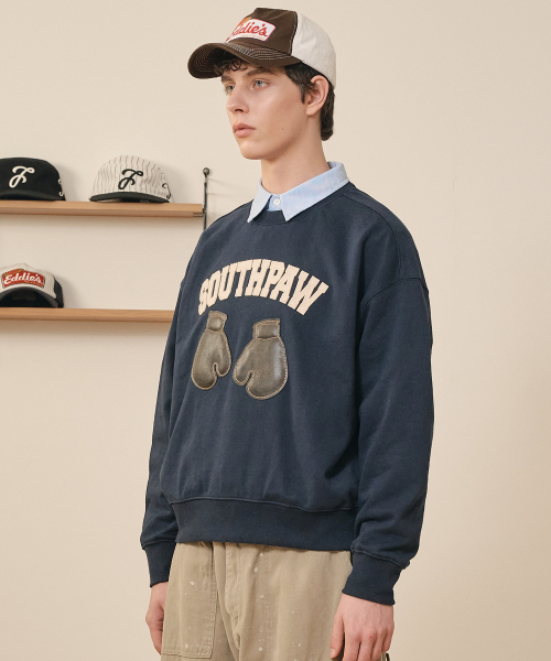 TAKEASY(テイクイージー)の「サウスポー クロップ スウェット (ダークネイビー)(スウェット・メンズ・その他・SMALL/MEDIUM/LARGE)」の5枚目の写真