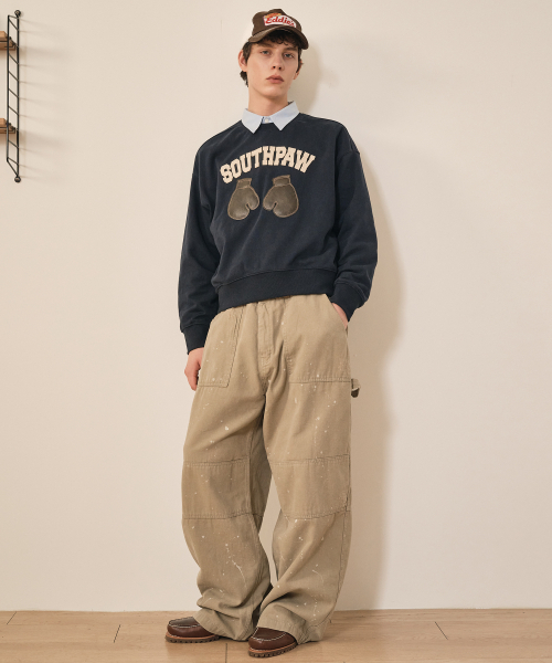 TAKEASY(テイクイージー)の「サウスポー クロップ スウェット (ダークネイビー)(スウェット・メンズ・その他・SMALL/MEDIUM/LARGE)」の6枚目の写真