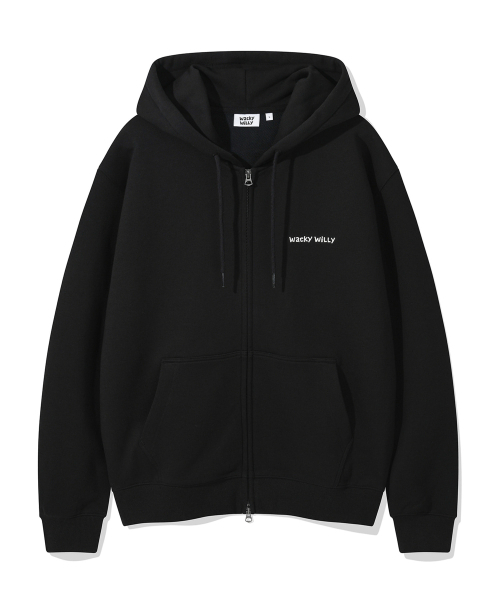 Wacky WiLLy(ワッキーウィリー)の「ベーシックワキタイポロゴフードジップアップブラック(パーカー・レディース・その他・SMALL/MEDIUM/LARGE/X-LARGE)」の2枚目の写真