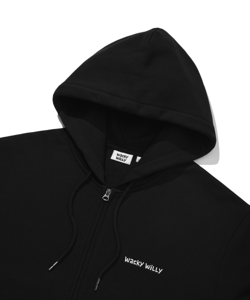 Wacky WiLLy(ワッキーウィリー)の「ベーシックワキタイポロゴフードジップアップブラック(パーカー・レディース・その他・SMALL/MEDIUM/LARGE/X-LARGE)」の4枚目の写真