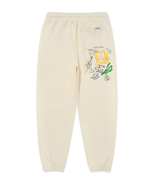 Wacky WiLLy(ワッキーウィリー)の「スプレイグラフィックスウェットパンツクリーム(スウェットパンツ・レディース・その他・LARGE/X-LARGE/SMALL/MEDIUM)」の3枚目の写真