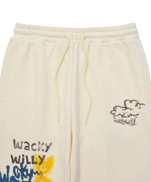 Wacky WiLLy(ワッキーウィリー)の「スプレイグラフィックスウェットパンツクリーム(スウェットパンツ・レディース・その他・LARGE/X-LARGE/SMALL/MEDIUM)」の4枚目の写真