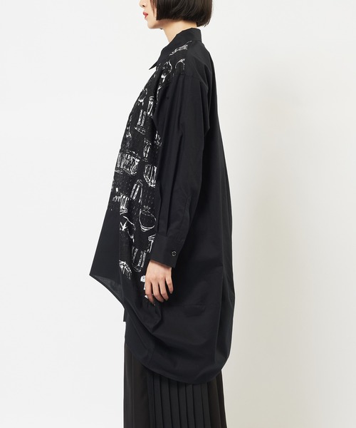 gomme（ゴム）の「パルテノンビックブラウス（シャツ/ブラウス・レディース・グレー/ブラック/ホワイト・MEDIUM）」の16枚目の写真