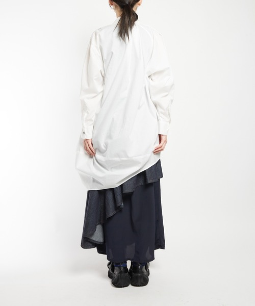 gomme（ゴム）の「パルテノンビックブラウス（シャツ/ブラウス・レディース・グレー/ブラック/ホワイト・MEDIUM）」の10枚目の写真