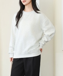クルーネック オーバーサイズ 長袖 スウェット プルオーバー