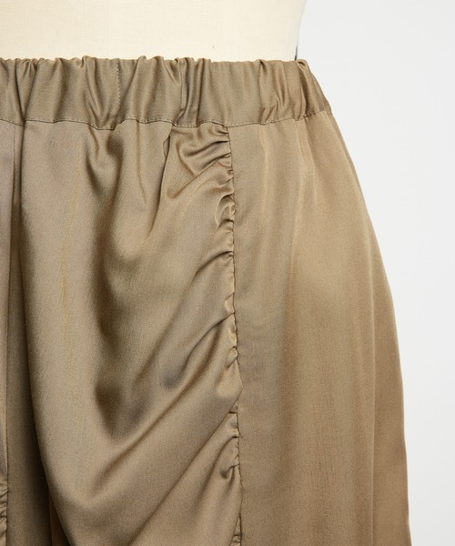 gomme(ゴム)の「ツイルギャザースカート(スカート・レディース・カーキ/ブラック/ネイビー・MEDIUM)」の13枚目の写真