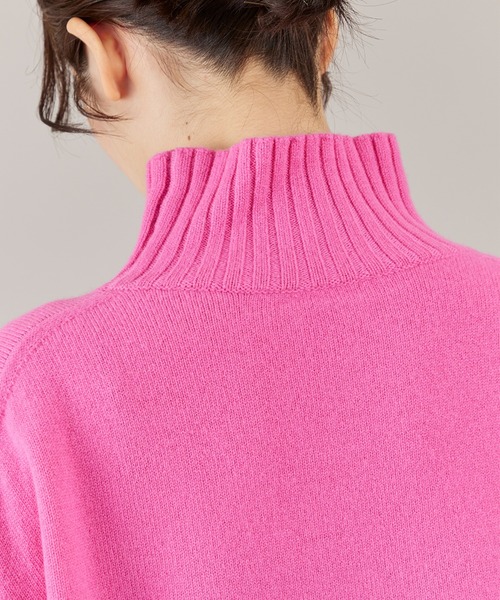 INED（イネド）の「ハイネックプルオーバーニット（ニット/セーター・レディース・チェリーピンク/チャコールグレー/オフホワイト/サックスブルー・9号/11号）」の22枚目の写真