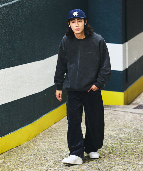 セール】NAUTICA/ノーティカ ピグメント加工 HIDDEN LOGO クルーネック