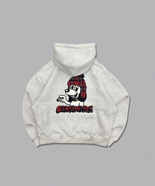 centimeter(センチメーター)の「CMT ruler check hoodie(パーカー・メンズ・ブラック/ネイビー/杢グレー・LARGE/MEDIUM/SMALL)」の2枚目の写真