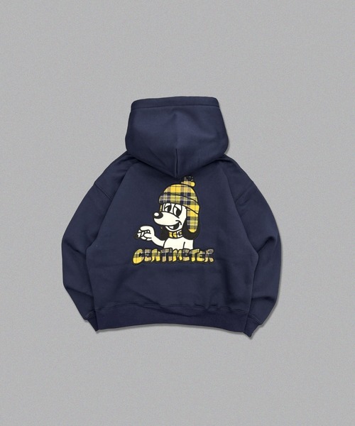 centimeter(センチメーター)の「CMT ruler check hoodie(パーカー・メンズ・ブラック/ネイビー/杢グレー・LARGE/MEDIUM/SMALL)」の3枚目の写真