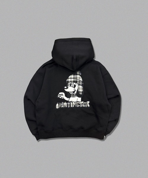 centimeter(センチメーター)の「CMT ruler check hoodie(パーカー・メンズ・ブラック/ネイビー/杢グレー・LARGE/MEDIUM/SMALL)」の1枚目の写真
