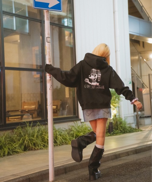 centimeter(センチメーター)の「CMT ruler check hoodie(パーカー・メンズ・ブラック/ネイビー/杢グレー・LARGE/MEDIUM/SMALL)」の12枚目の写真