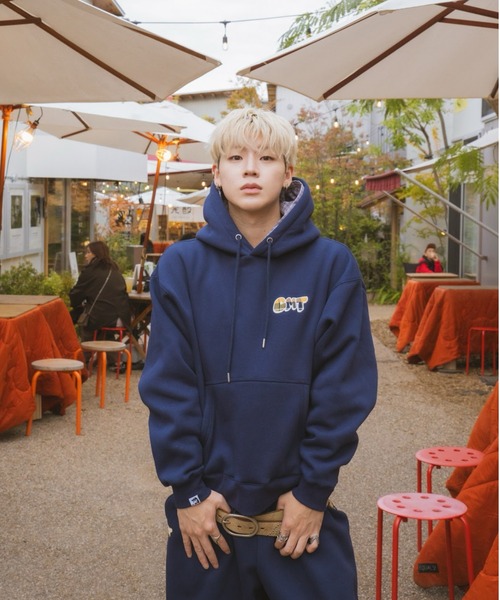 centimeter(センチメーター)の「CMT ruler check hoodie(パーカー・メンズ・ブラック/ネイビー/杢グレー・LARGE/MEDIUM/SMALL)」の10枚目の写真