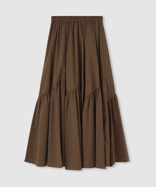 allureville（アルアバイル）の「◇バイヤス切替ギャザースカート（スカート・レディース・ブラウン・1/2）」の4枚目の写真