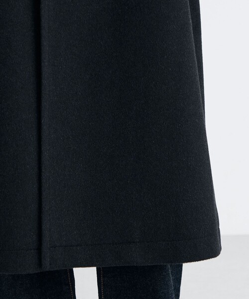 EDITION(エディション)の「BRESCHI カシミヤ ロングコート(ステンカラーコート・レディース・ブラック・36/34)」の9枚目の写真