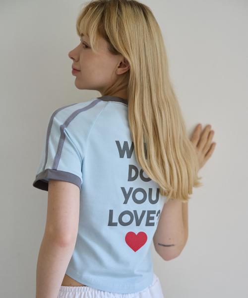 5OML(オーオーエムエル)の「リングラグラン半袖Tシャツ(スカイブルー)(Tシャツ/カットソー・レディース・スカイブルー・LARGE/MEDIUM)」の2枚目の写真