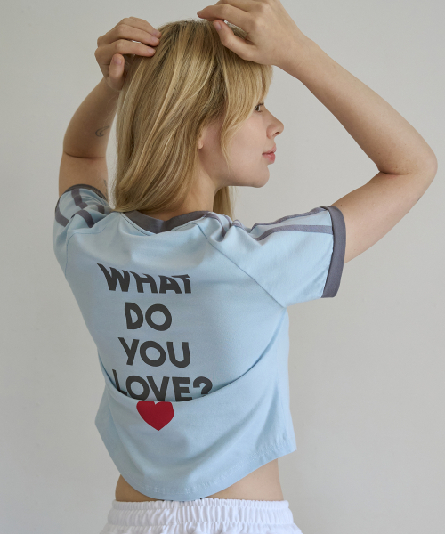 5OML(オーオーエムエル)の「リングラグラン半袖Tシャツ(スカイブルー)(Tシャツ/カットソー・レディース・スカイブルー・LARGE/MEDIUM)」の3枚目の写真