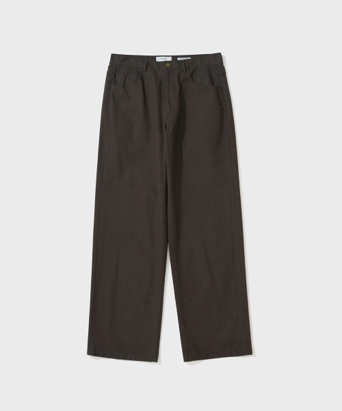 SHIRTER(シャーター)の「COTTON DUCK DENIM PANTS (BROWN)(デニムパンツ・メンズ・その他・MEDIUM/LARGE/SMALL)」の1枚目の写真
