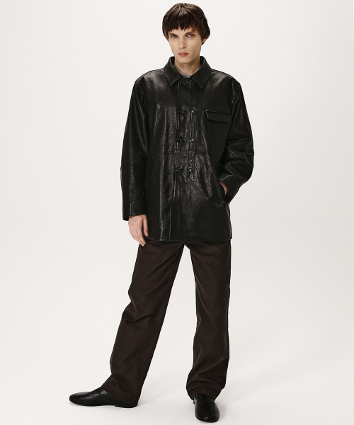 SHIRTER(シャーター)の「COTTON DUCK DENIM PANTS (BROWN)(デニムパンツ・メンズ・その他・MEDIUM/LARGE/SMALL)」の4枚目の写真