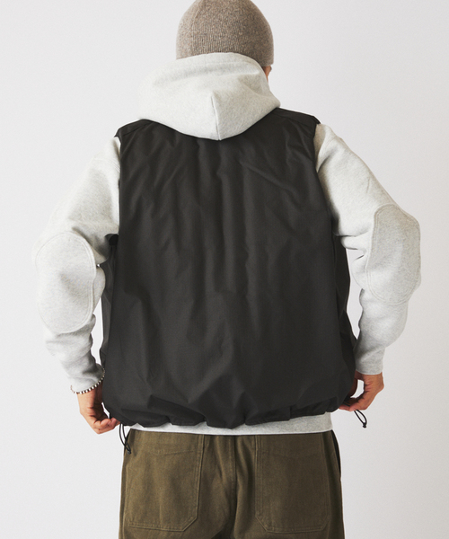 TAION / タイオン 別注 ヴァーチカルキルト リバーシブル ダウンベスト