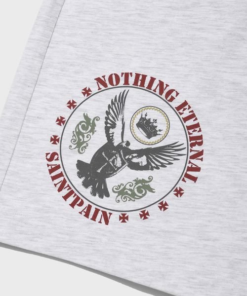 SAINTPAIN(セイントペイン)の「SP ピジョン スウェットショーツ アッシュメランジ(スウェットパンツ・メンズ・その他・MEDIUM/LARGE)」の6枚目の写真