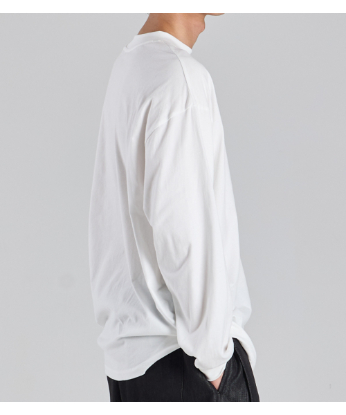 BUTTON SEOUL（ボタンソウル）の「スーピマ100 ロングスリーブTシャツ (ホワイト)（Tシャツ/カットソー・レディース・その他・MEDIUM/LARGE/X-LARGE）」の8枚目の写真