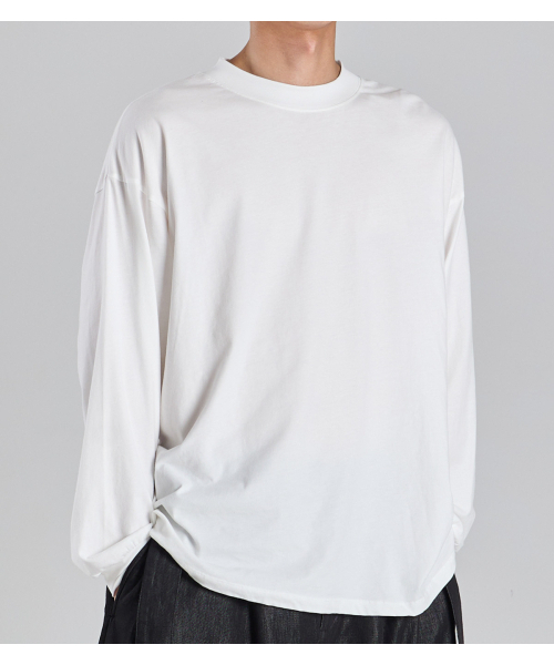 BUTTON SEOUL（ボタンソウル）の「スーピマ100 ロングスリーブTシャツ (ホワイト)（Tシャツ/カットソー・レディース・その他・MEDIUM/LARGE/X-LARGE）」の9枚目の写真