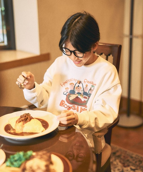 LEPSIM（レプシィム）の「【Royal Host】【KIDS】アソートスウェット　608850（スウェット・キッズ・アイボリー/グレー・130）」の4枚目の写真