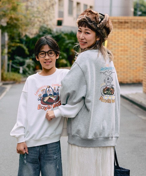 LEPSIM（レプシィム）の「【Royal Host】【KIDS】アソートスウェット　608850（スウェット・キッズ・アイボリー/グレー・130）」の5枚目の写真