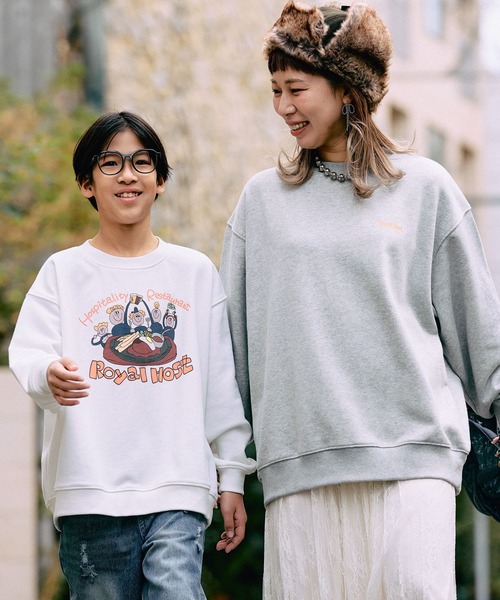 LEPSIM（レプシィム）の「【Royal Host】【KIDS】アソートスウェット　608850（スウェット・キッズ・アイボリー/グレー・130）」の6枚目の写真