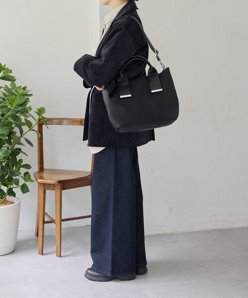 A4サイズ対応》プリーツトートバッグ（トートバッグ）｜ear