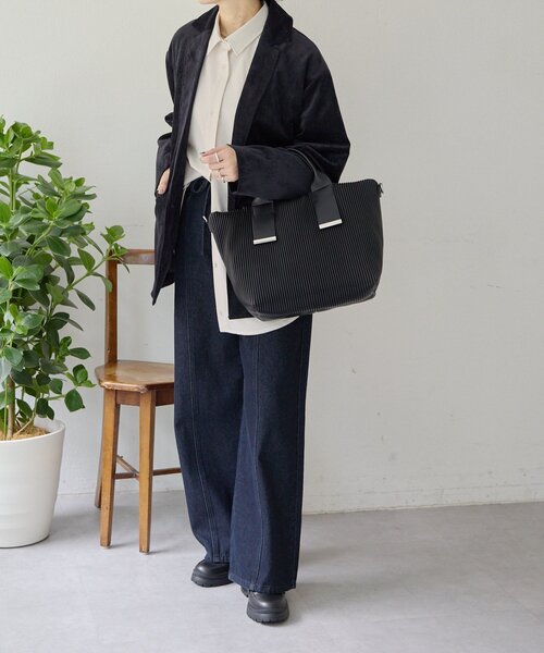 A4サイズ対応》プリーツトートバッグ（トートバッグ）｜ear