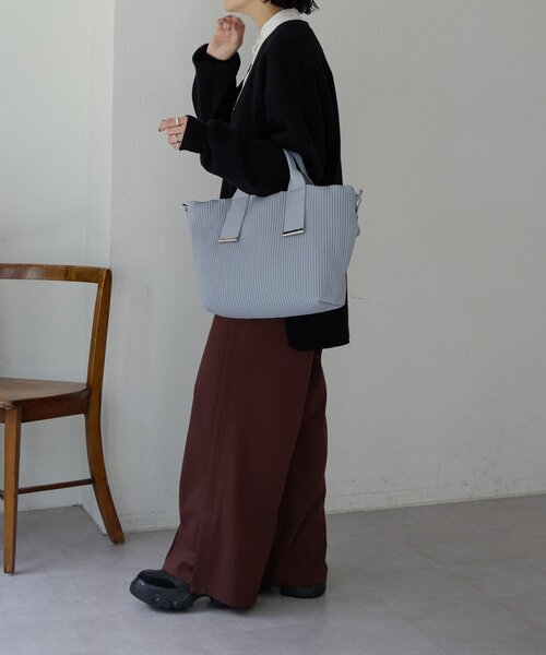 A4サイズ対応》プリーツトートバッグ（トートバッグ）｜ear