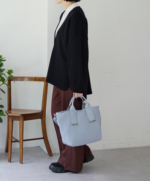 A4サイズ対応》プリーツトートバッグ（トートバッグ）｜ear