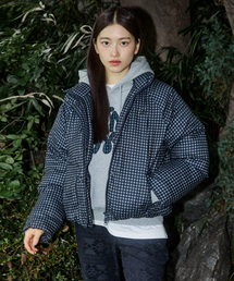W CHECK SHORT PUFFER [CHECK]