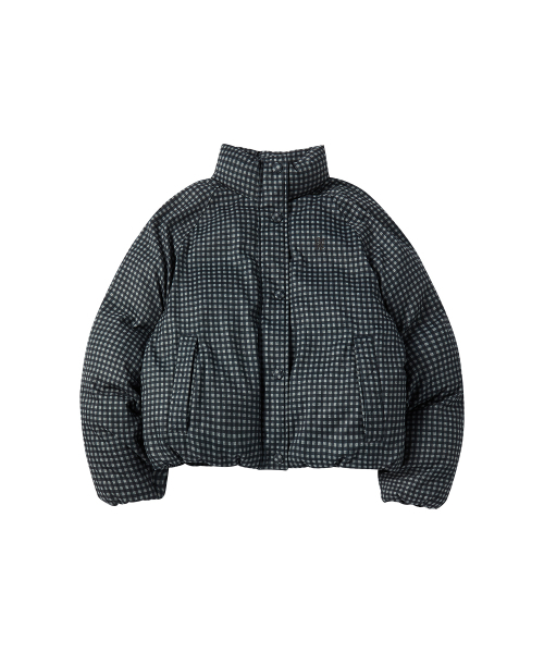 COMONINOZ（コモニノズ）の「W CHECK SHORT PUFFER [CHECK]（ダウンジャケット/コート・レディース・その他・FREE）」の2枚目の写真