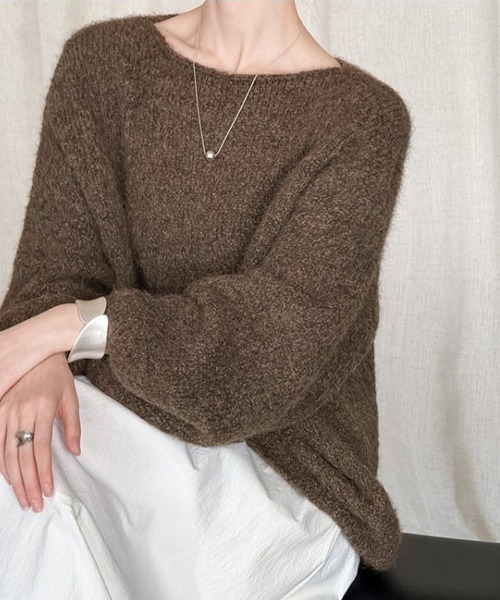 バルーンスリーブニットトップス（ニット/セーター）｜ONEP STAR