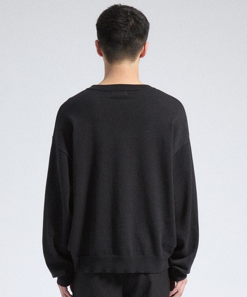 Parts Lab.(パーツラボ)の「【Parts Lab.】Basic Cotton Linen Kint PO / ベーシックコットンリネンニットプルオーバー(ニット/セーター・メンズ・ブラック/ブラウン/オフホワイト・L/M/S)」の13枚目の写真