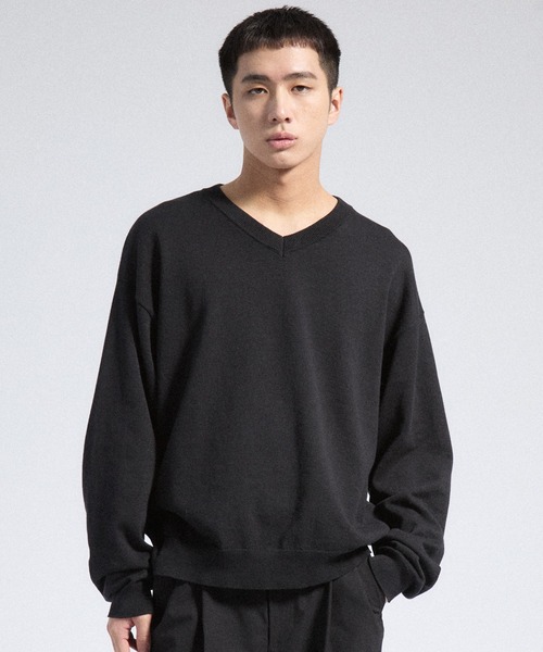 Parts Lab.(パーツラボ)の「【Parts Lab.】Basic Cotton Linen Kint PO / ベーシックコットンリネンニットプルオーバー(ニット/セーター・メンズ・ブラック/ブラウン/オフホワイト・L/M/S)」の17枚目の写真